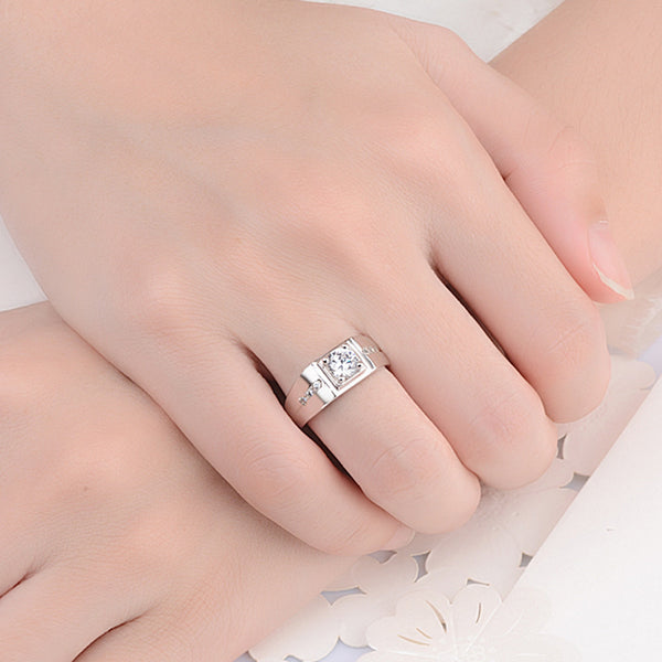 Men's Diamond Ring Moissanite Ring Fashion