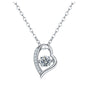 Heart Shaped Smart Love 0.5 Carat Moissanite Necklace