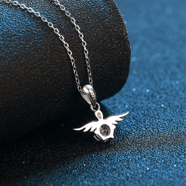 Angel Wings Moissanite Necklace For Women