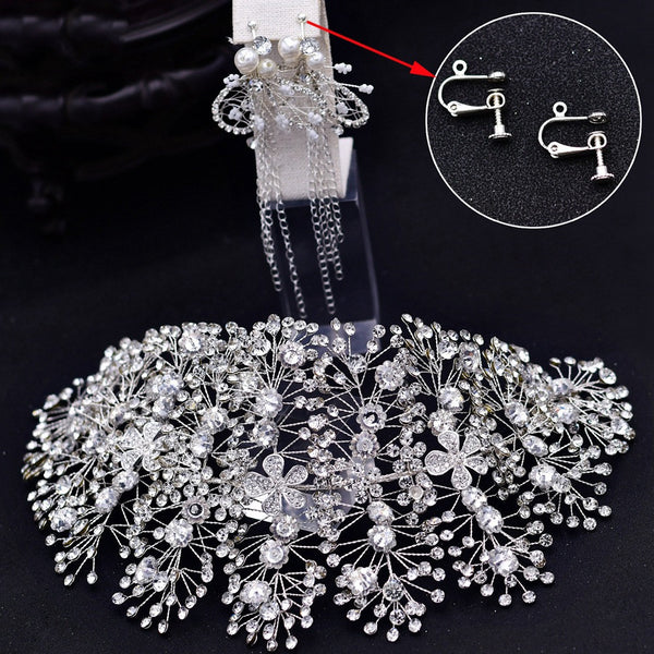 European And American Wedding Rhinestone Handmade Hair Accessories Wedding Dress