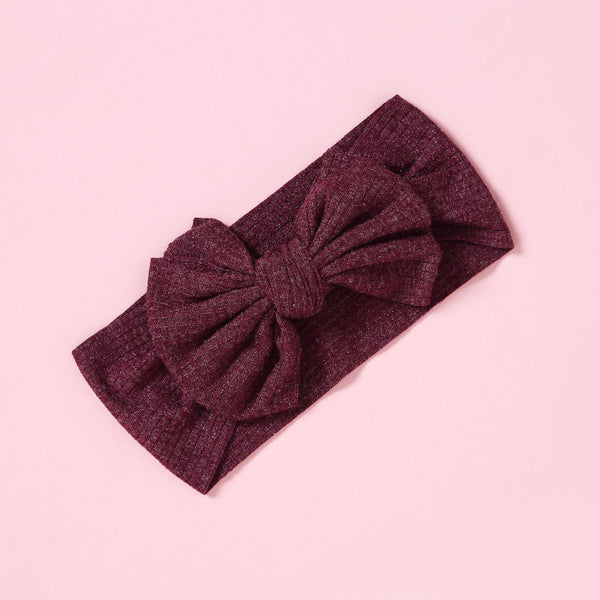 Children's Elastic Nylon Wide Bow Baby Hair Band