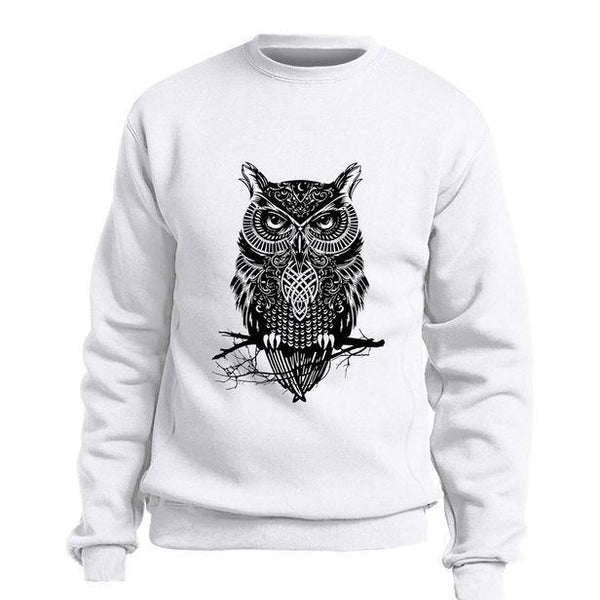 Heavy Combed Cotton Printed Round Neck Long Sleeve T-Shirt