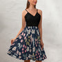 Women's Elegant Dress - Floral Blue