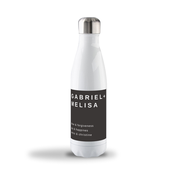 Black Label Customize 17oz Stainless Steel Bottle