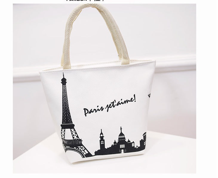 Fashion Portable Lunch Canvas Mommy Bag