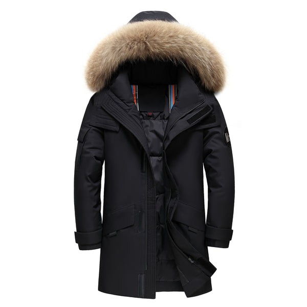 Couple Wear Down Jacket Men's And Women's Mid-length Youth Winter