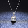 925 Sterling Silver 1 Karat Moissanite Pendant Necklace