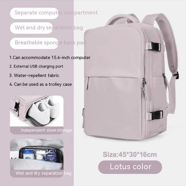 Travel Backpack for Men Women, Flight Approved Carry on Hand Luggage, Anti-Theft Business Laptop Large