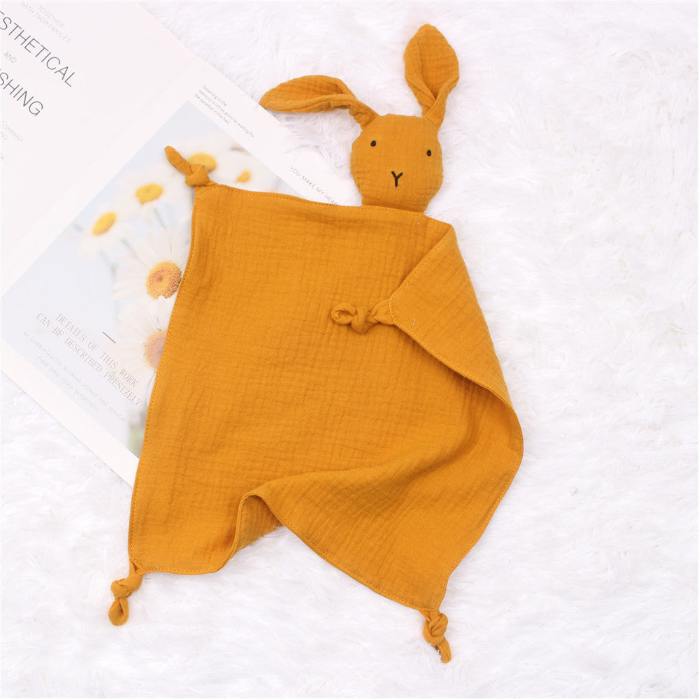 Baby's Pure Cotton Double-layer Gauze Appeasing Towel Baby Sleep Companion Doll Rabbit Saliva Towel