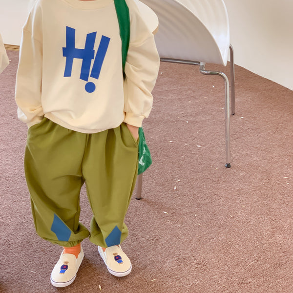 Round Neck Letter Baby Long Sleeve Western Pullover Brothers And Sisters Clothing