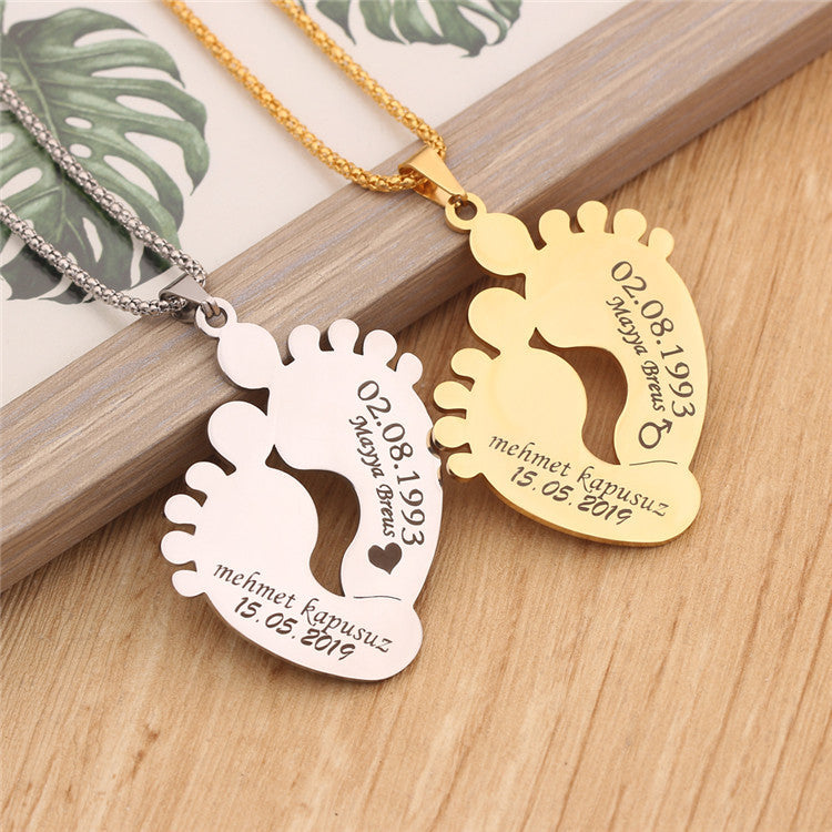 Personalized Custom Stainless Steel Lettering Pendant