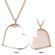  Heart Shaped Photo Necklace