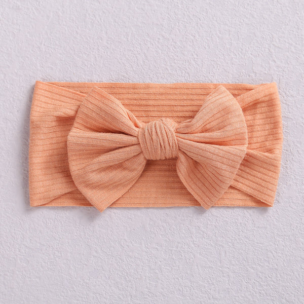 Children's Elastic Nylon Wide Bow Baby Hair Band