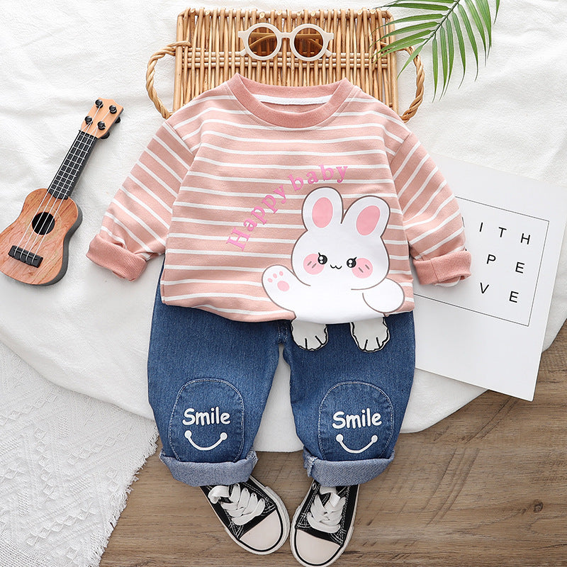 Two-piece For Boys Spring And Autumn Long-sleeve Suit