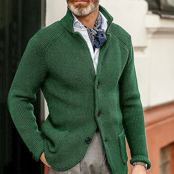 Fashionable Knitted Sweater Men's Coat