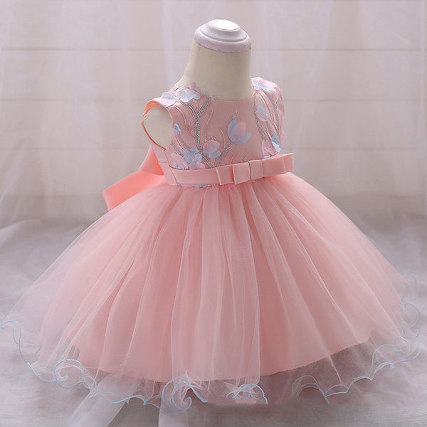 Three-dimensional Flower Girls' Baby Wedding Dress