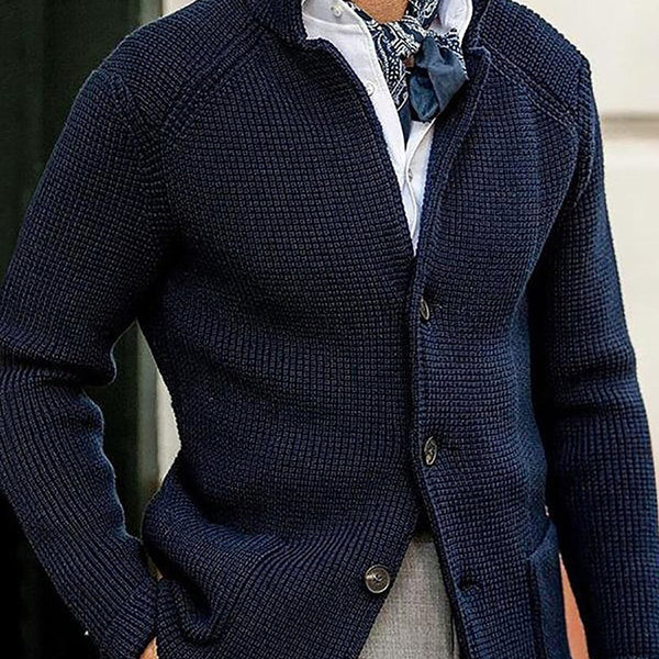 Fashionable Knitted Sweater Men's Coat