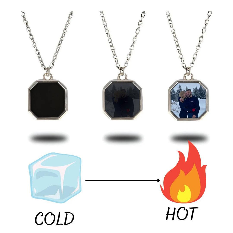 Personalized Heat-Activated Magic Necklace with Hidden Picture