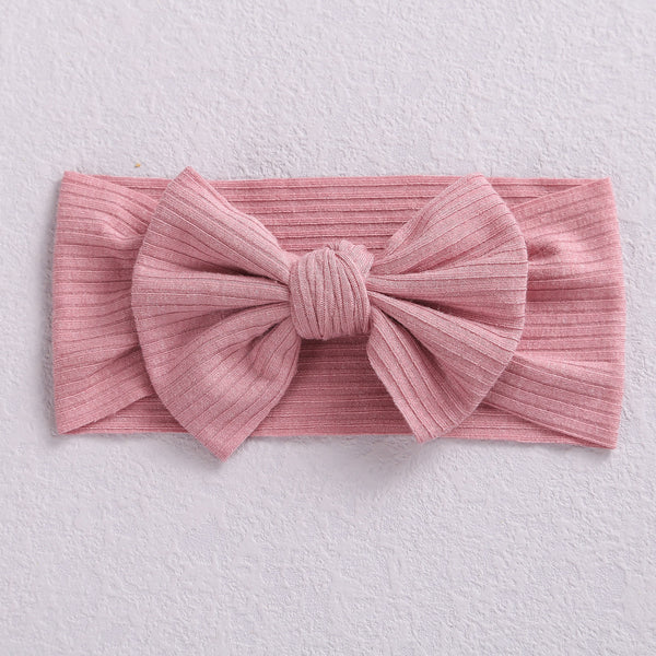 Children's Elastic Nylon Wide Bow Baby Hair Band