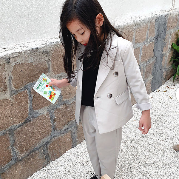 Children's Business Suit Handsome Girl Dresses Of Bride Fellow Kids Costume For Piano Performance Children Little Boy Suit Jacket Spring