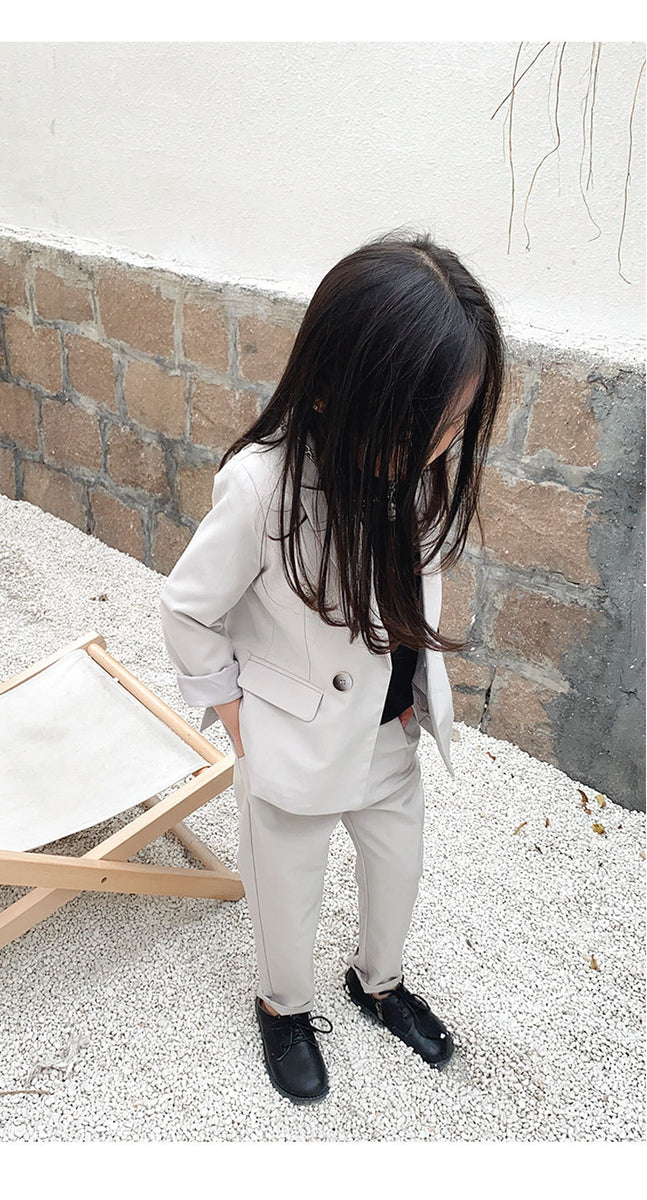 Children's Business Suit Handsome Girl Dresses Of Bride Fellow Kids Costume For Piano Performance Children Little Boy Suit Jacket Spring