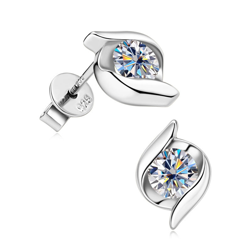 Affordable Luxury Fashion High-grade Moissanite Stud Earrings For Women