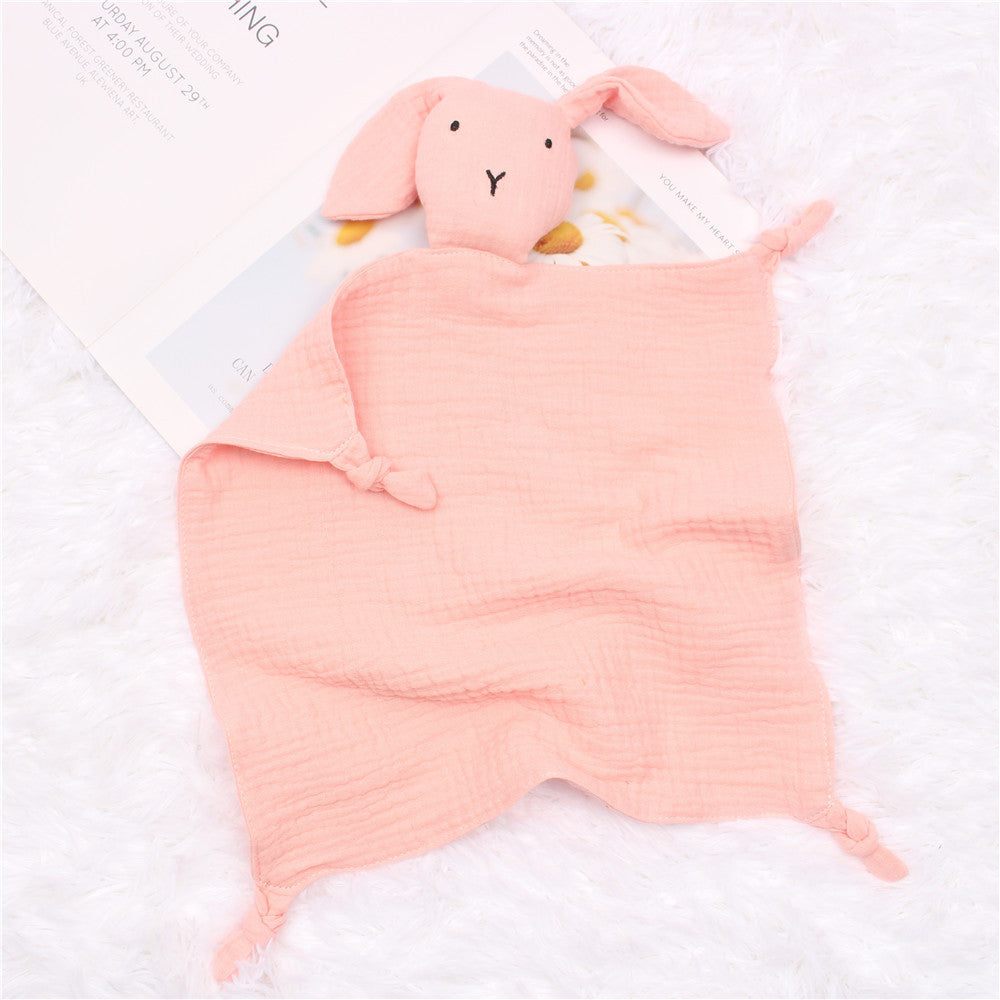 Baby's Pure Cotton Double-layer Gauze Appeasing Towel Baby Sleep Companion Doll Rabbit Saliva Towel