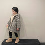 Fall Winter Hooded Striped Coat Children's Baby Lamb Wool