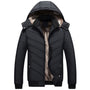 New Men's Hooded Fleece Padded Down Jacket