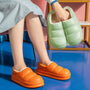 Couple Cotton Slippers Women Winter Warm House Shoes Waterproof Garden Slipper