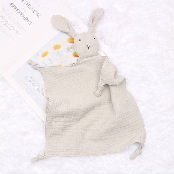 Baby's Pure Cotton Double-layer Gauze Appeasing Towel Baby Sleep Companion Doll Rabbit Saliva Towel