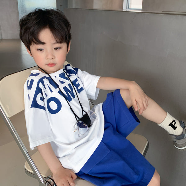 Boys Loose Short Sleeve T-Shirt Shorts Set