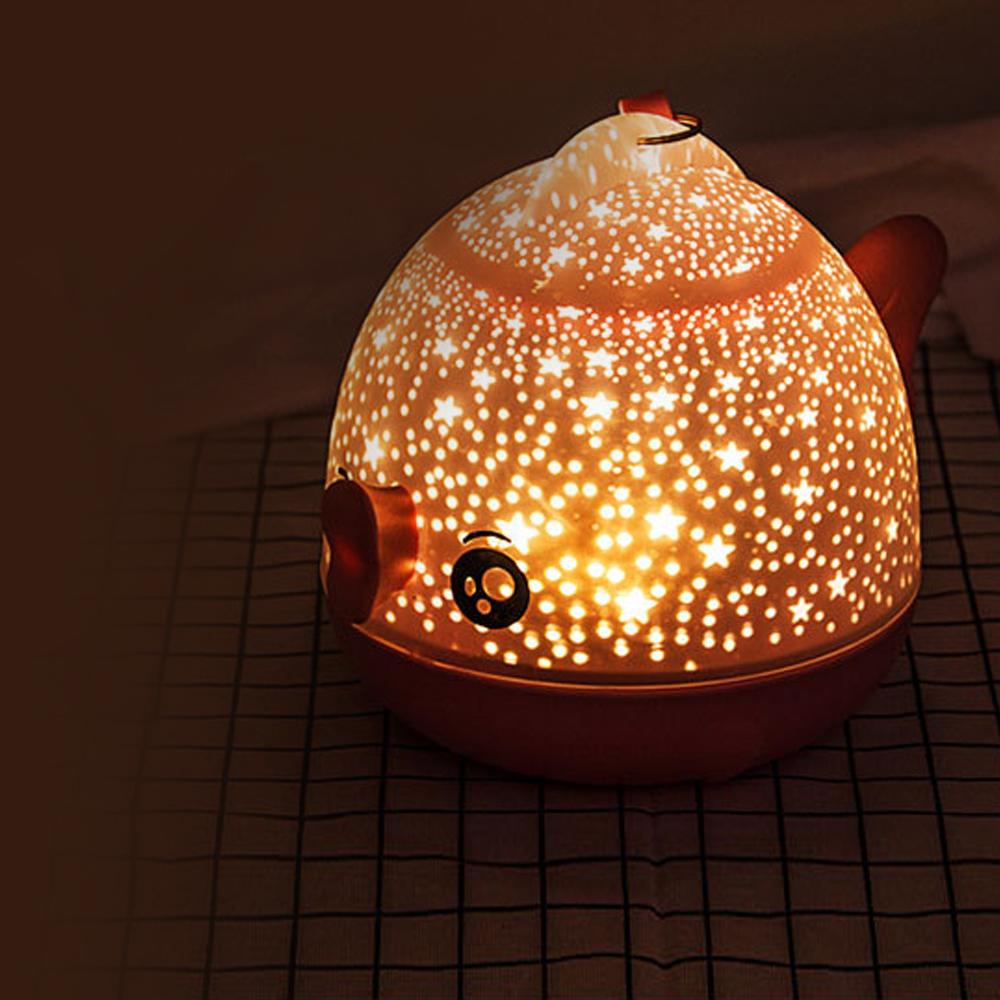 Custom Lucky Fish LED Rotating Star Projection Night Light