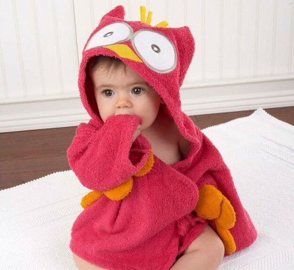 Animal-shaped Cotton Baby Bathrobe