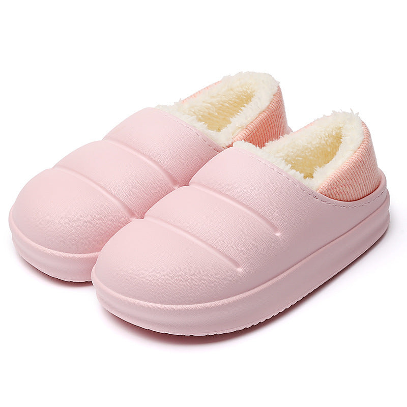 Couple Cotton Slippers Women Winter Warm House Shoes Waterproof Garden Slipper