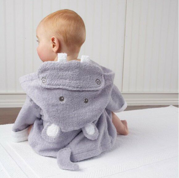 Animal-shaped Cotton Baby Bathrobe