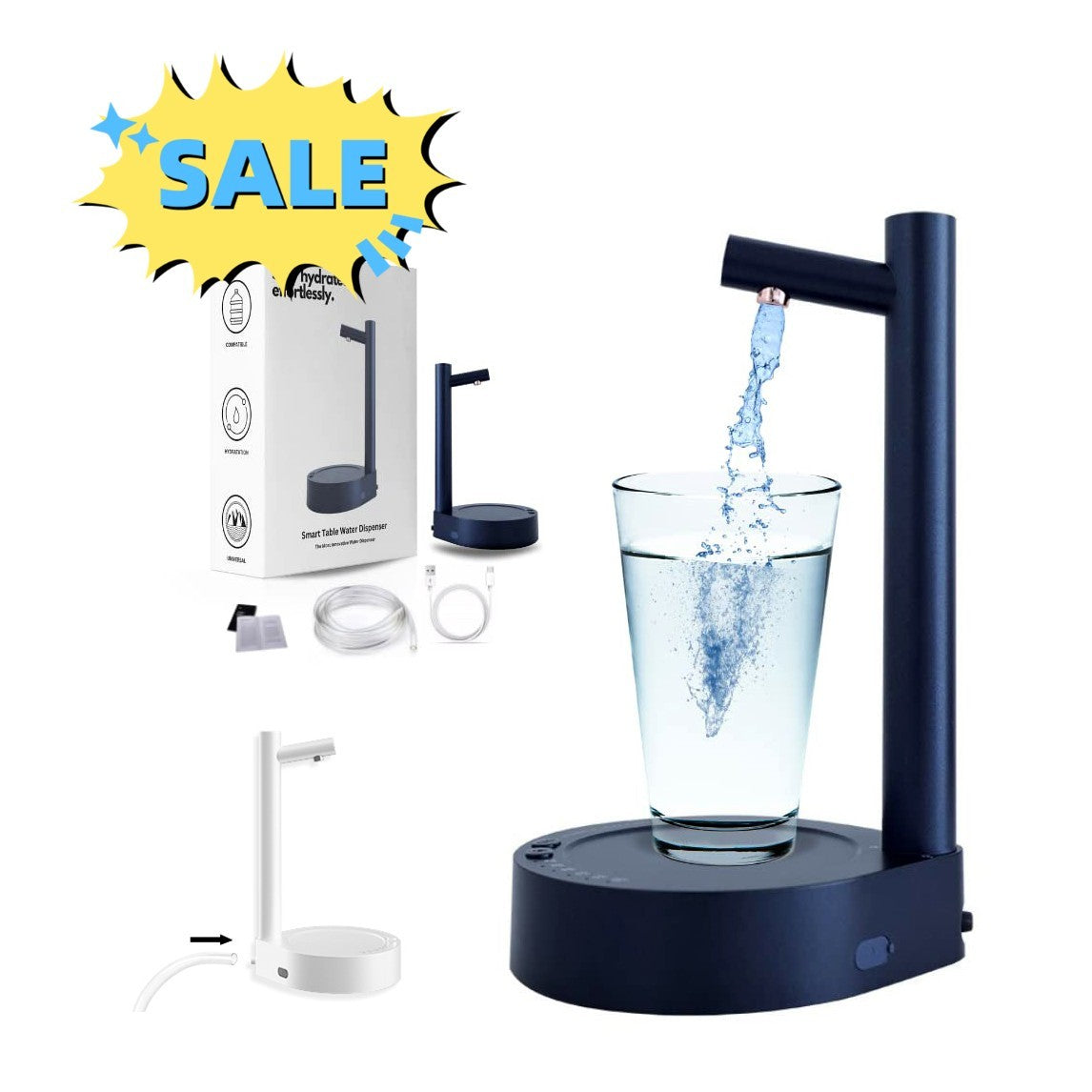 Smartwater Dispensor Smart Water Dispenser Rechargeable – Meracki by Betechky