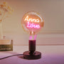 Custom Text Lamp, Edison Led Filament Modeling Lamp Soft Light Bulbs