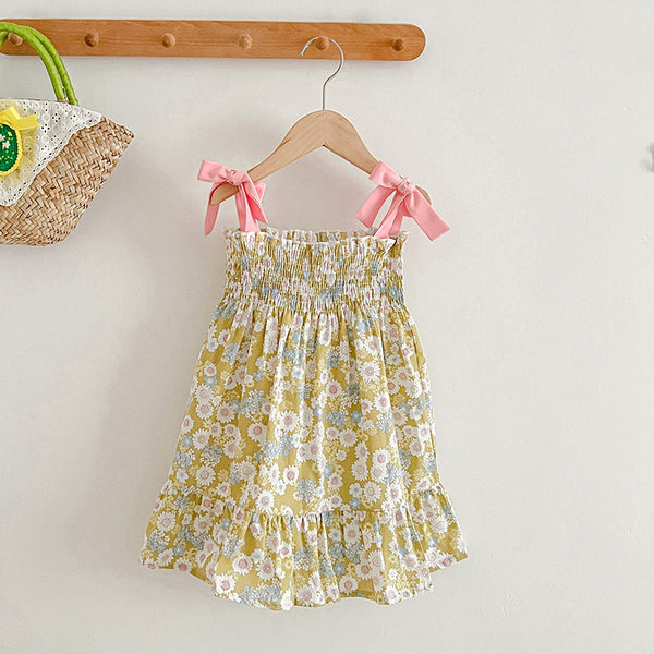 Summer Clothes For Babies Korean Style Baby Girl Rompers Floral Slip Dress