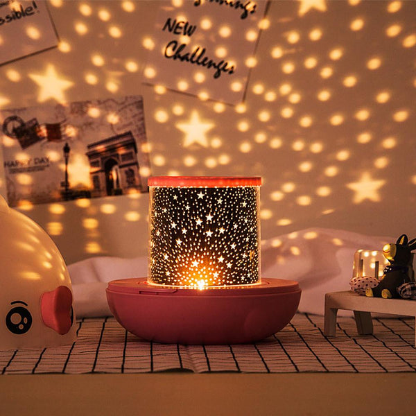 Custom Lucky Fish LED Rotating Star Projection Night Light