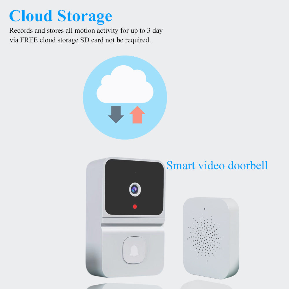 Smart Video Doorbell Wireless HD Camera IR Alarm Security Doorell WiFi Intercom for Home Apartment