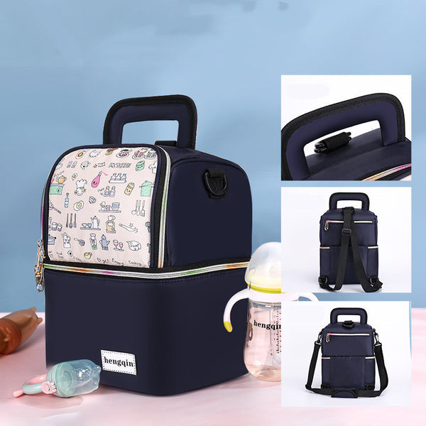 Mommy Backpack Milk Equipment Refrigerated Portable Work Insulation Bag