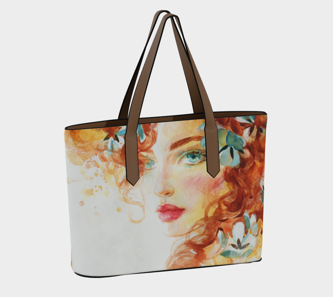 Elegant Empress Vegan Leather Tote Bag