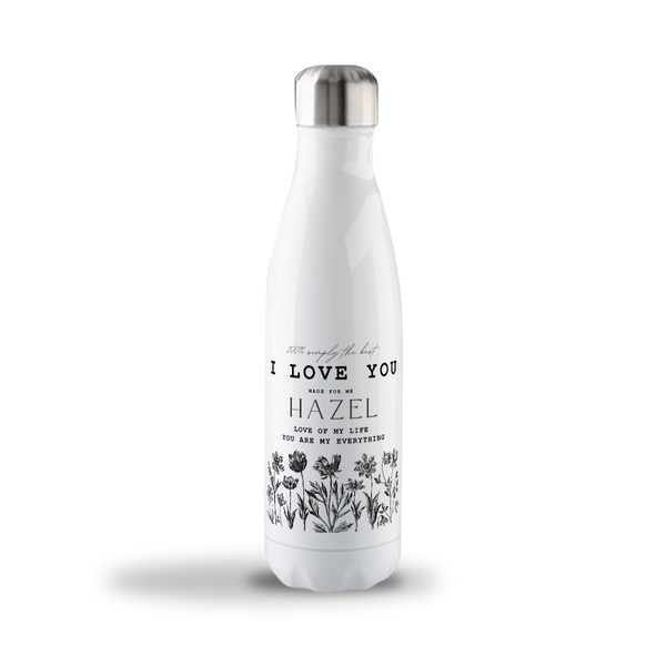 Flower Label Customize 17oz Stainless Steel Bottle