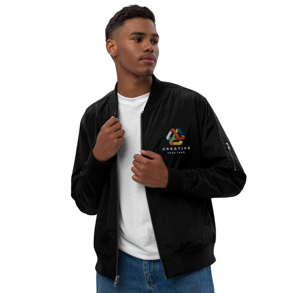 Custom Embroidery Elegance: Personalized Bomber Jacket