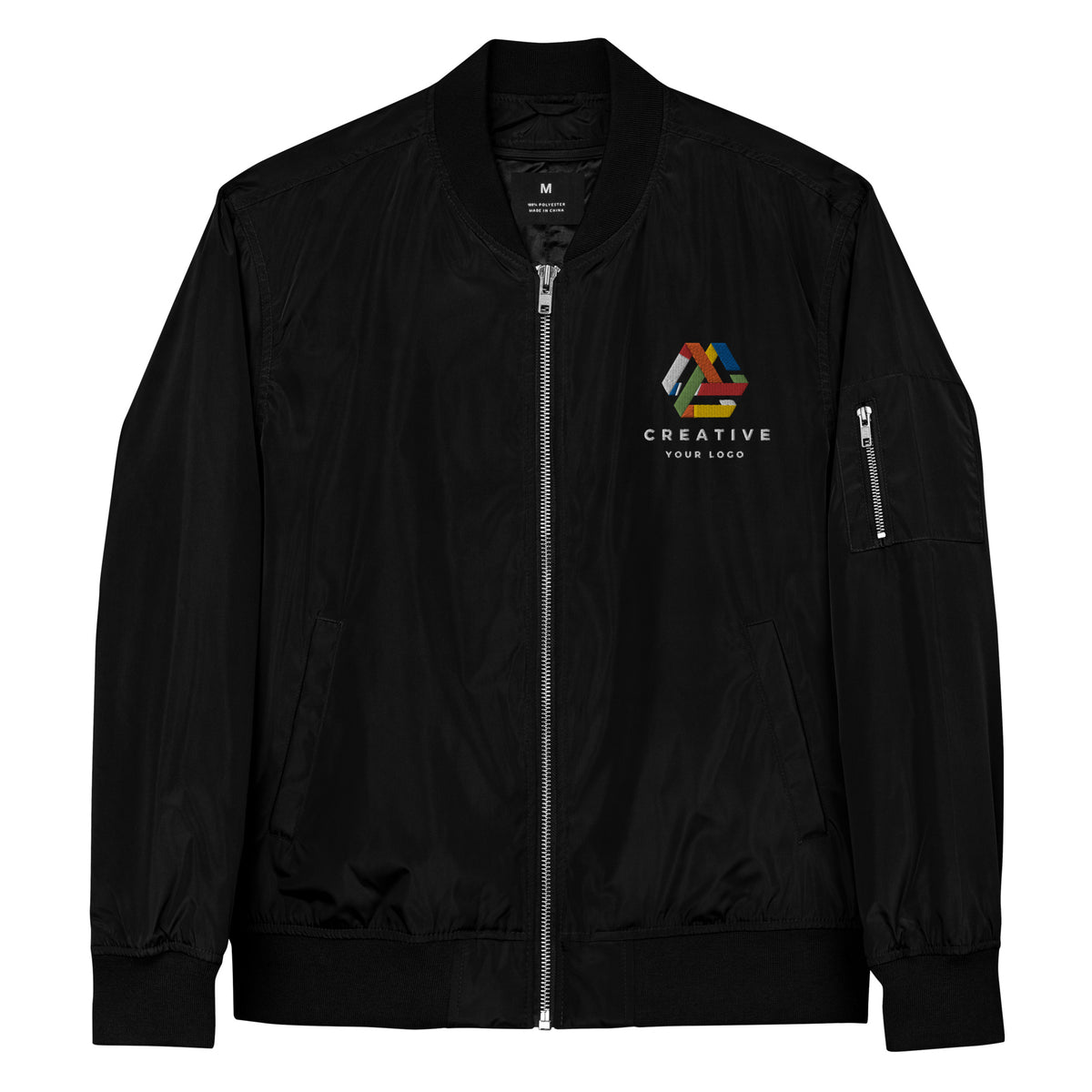 Custom Embroidery Elegance: Personalized Bomber Jacket