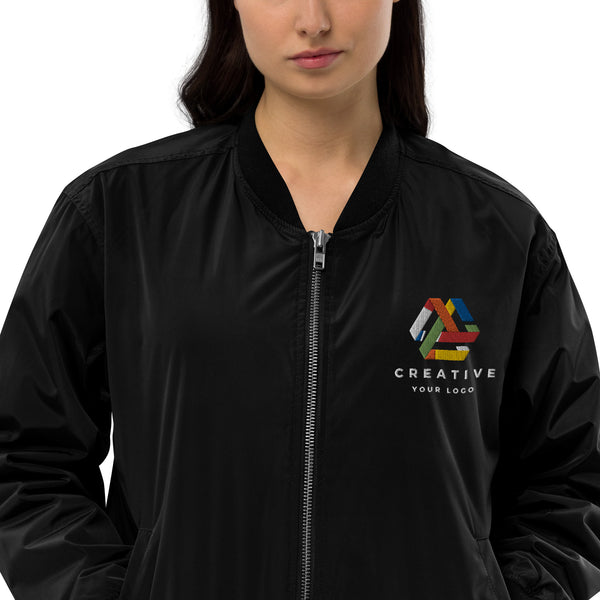 Custom Embroidery Elegance: Personalized Bomber Jacket