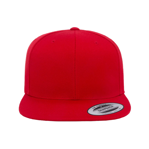 Personalize Yupoong  6-Panel Flat Visor Classic Snapback Cap 6089 - Text Design